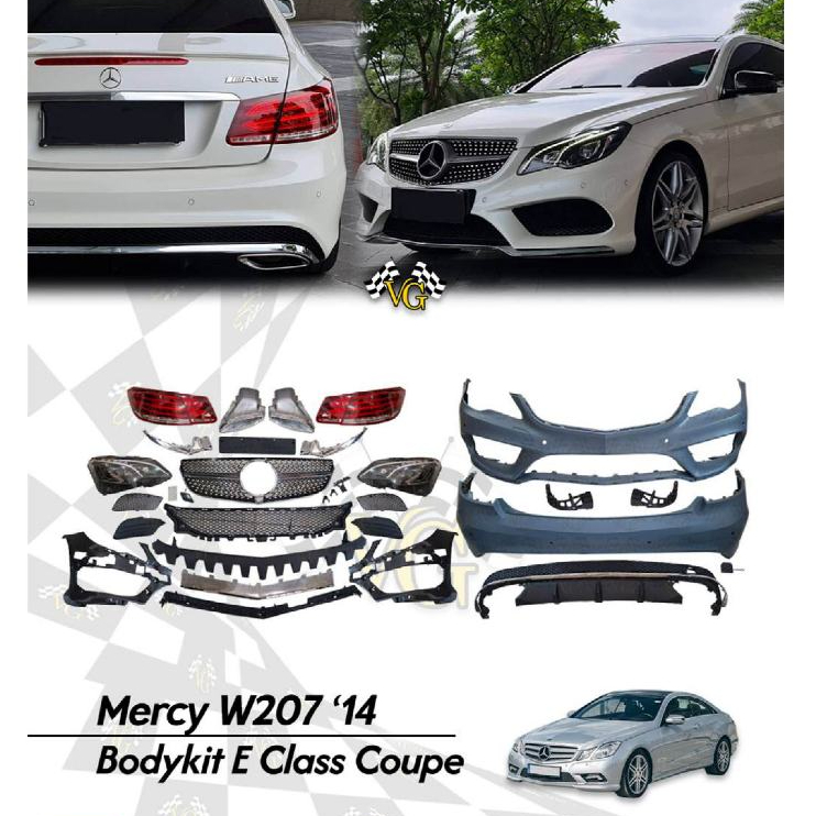 Bodykit Mercy W207 2009-2016 Upgrade To W207 E36 E Class Coupe 2017 UP Body Kit Benz W207 E36 Import