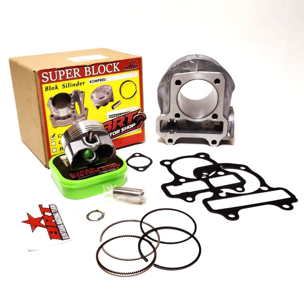 BLOK SET FORGED BRT BEAT POP BEAT ESP SCOOPY FI VARIO 110 FI ESP STARTER HALUS Blok Piston Forged 54