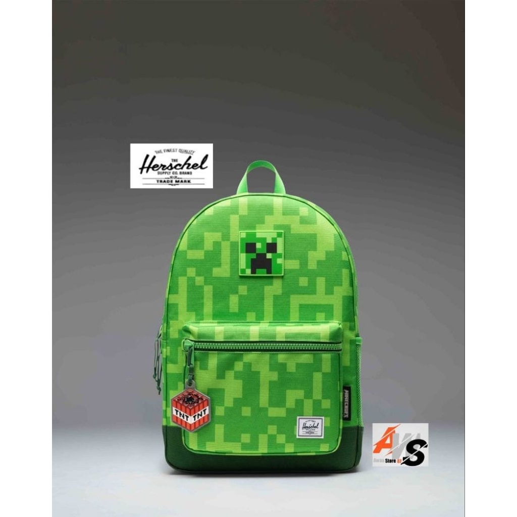 Herschel MINECRAFT HERITAGE YOUTH-CREEPER-(26L)-BAG-UK