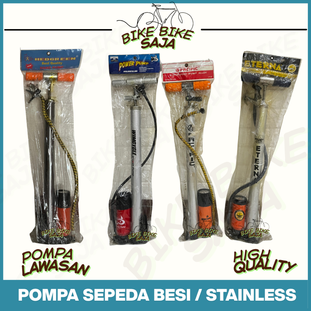 PROMO CUCI GUDANG VINTAGE POMPA SEPEDA / MOTOR / BOLA FULL BESI/STAINLESS ANTI KARAT PACIFIC WIMCYCL