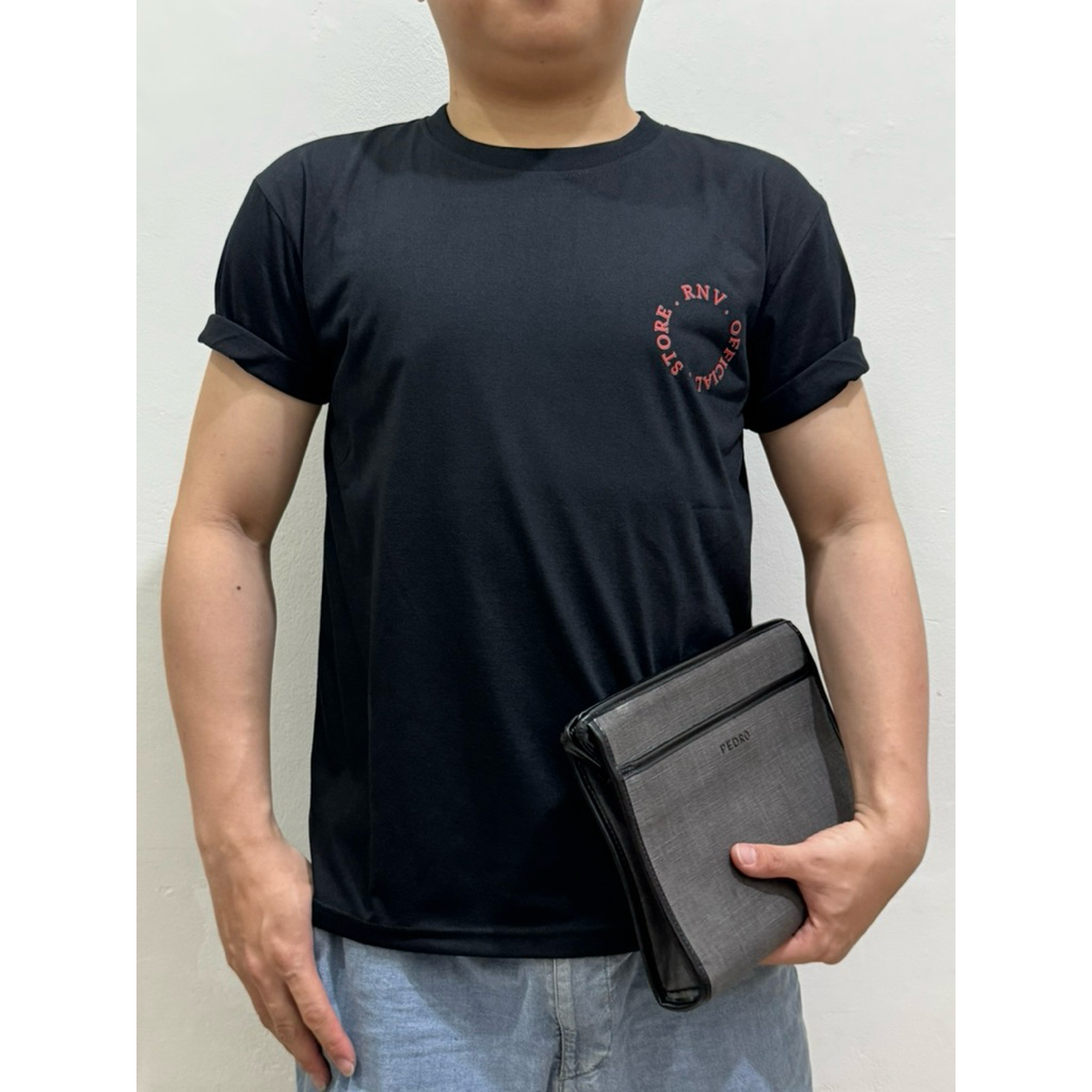 RNVAPP Kaos Pria Distro Semi Cotton 24s - Motif Logo Depan RNV Round Design