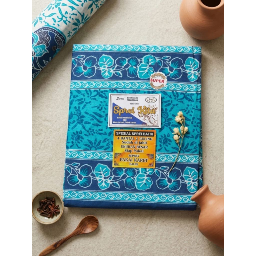 SPREI BATIK CAP JADUL ADEM/ NYAMAN/ SPREI MASA LALU