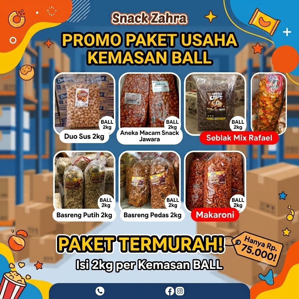 PAKET USAHA (Kemasan BALL)  TERMURAH DIPADANG TERLARIS
