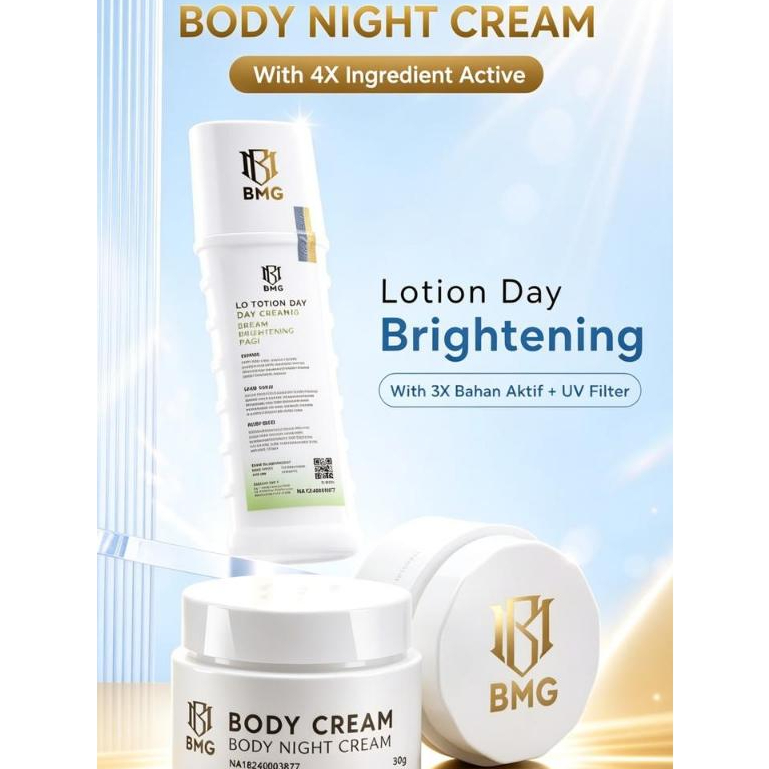 PAKET BMG TERLARIS LOTION PUTIH SPF & BIBIT PEMUTIH( PAGI DAN MALAM BIPUT ) ORIGINAL HB PEMUTIH BADA