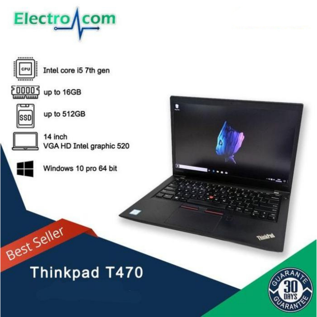 Laptop Lenovo Thinkpad T460 T470 T480 T480s T490 T490s Core i5 Gen7 Ram 8GB/16GB SSD 256GB MULUS
