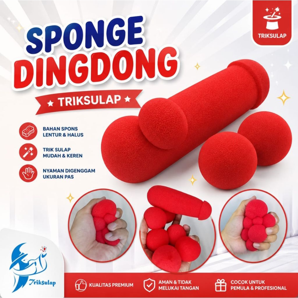 Alat Sulap Sponge Dingdong / Spons Dingdong