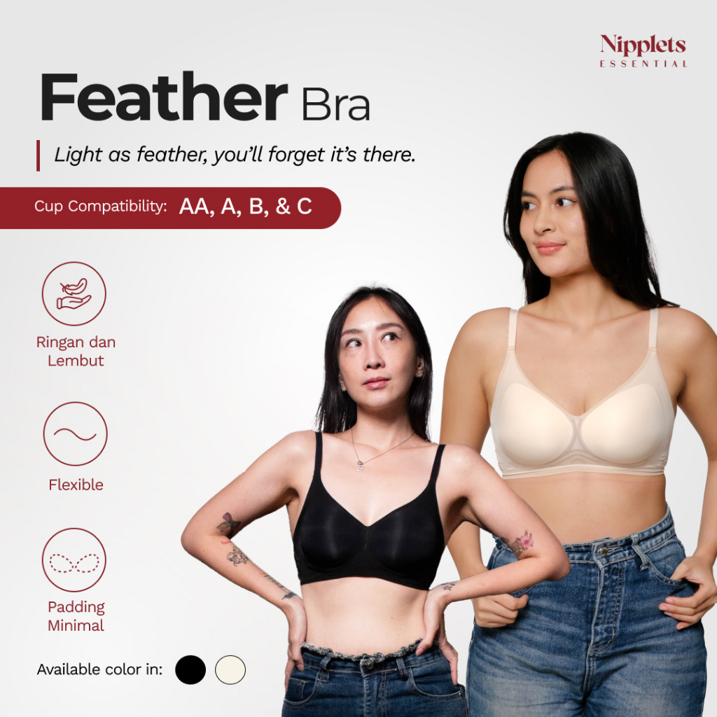 Feather Bra - V-Plunge Everyday Bra
