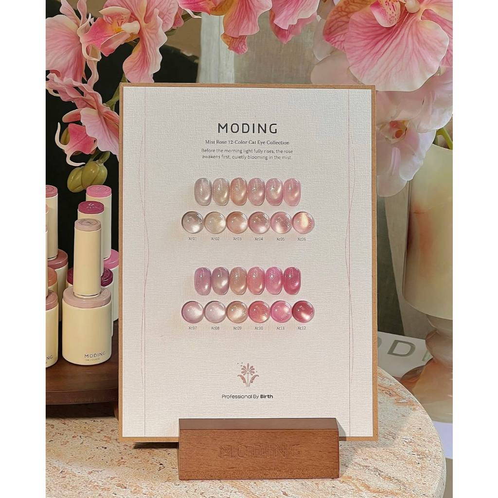 MODING - Mist Rose SET Cat Eye Magnetic Gel Hema Free