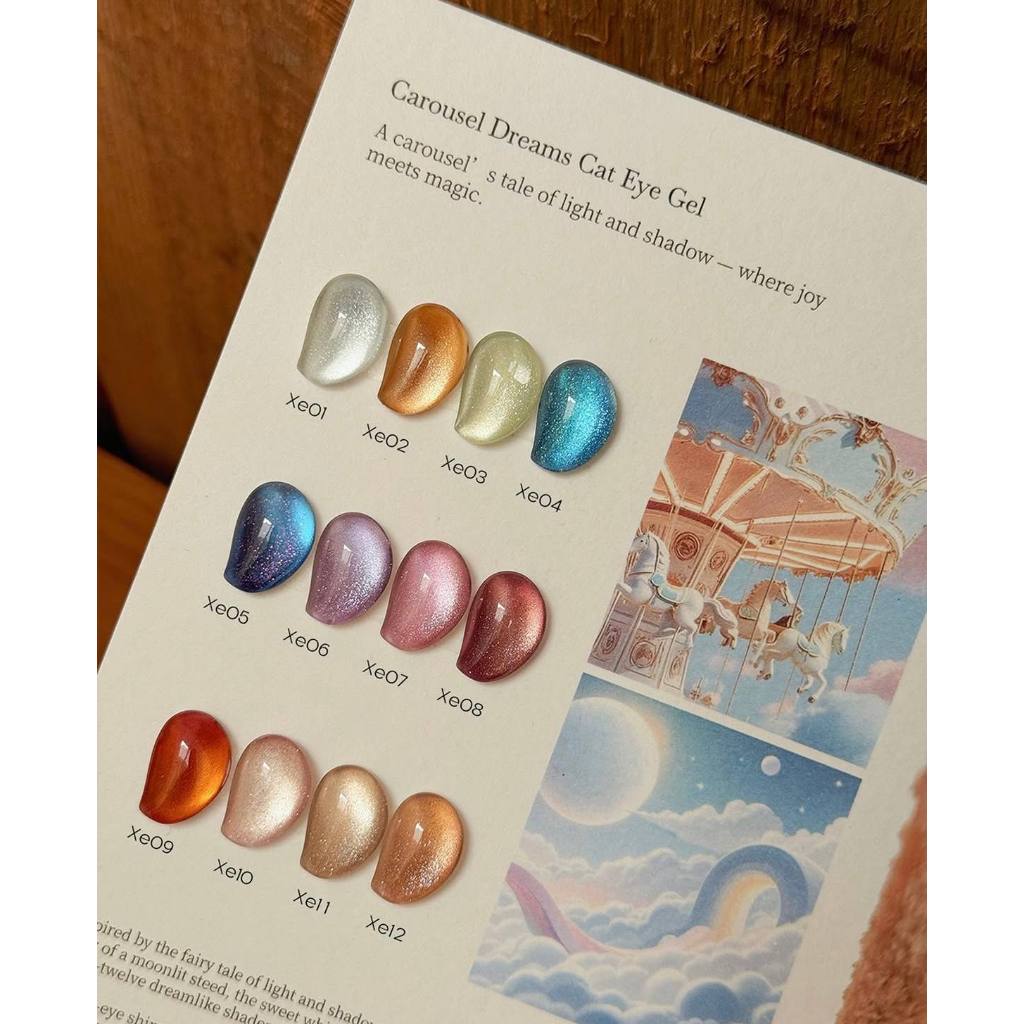 MODING - Carousel Dream SET Cat Eye Magnetic Gel Hema Free
