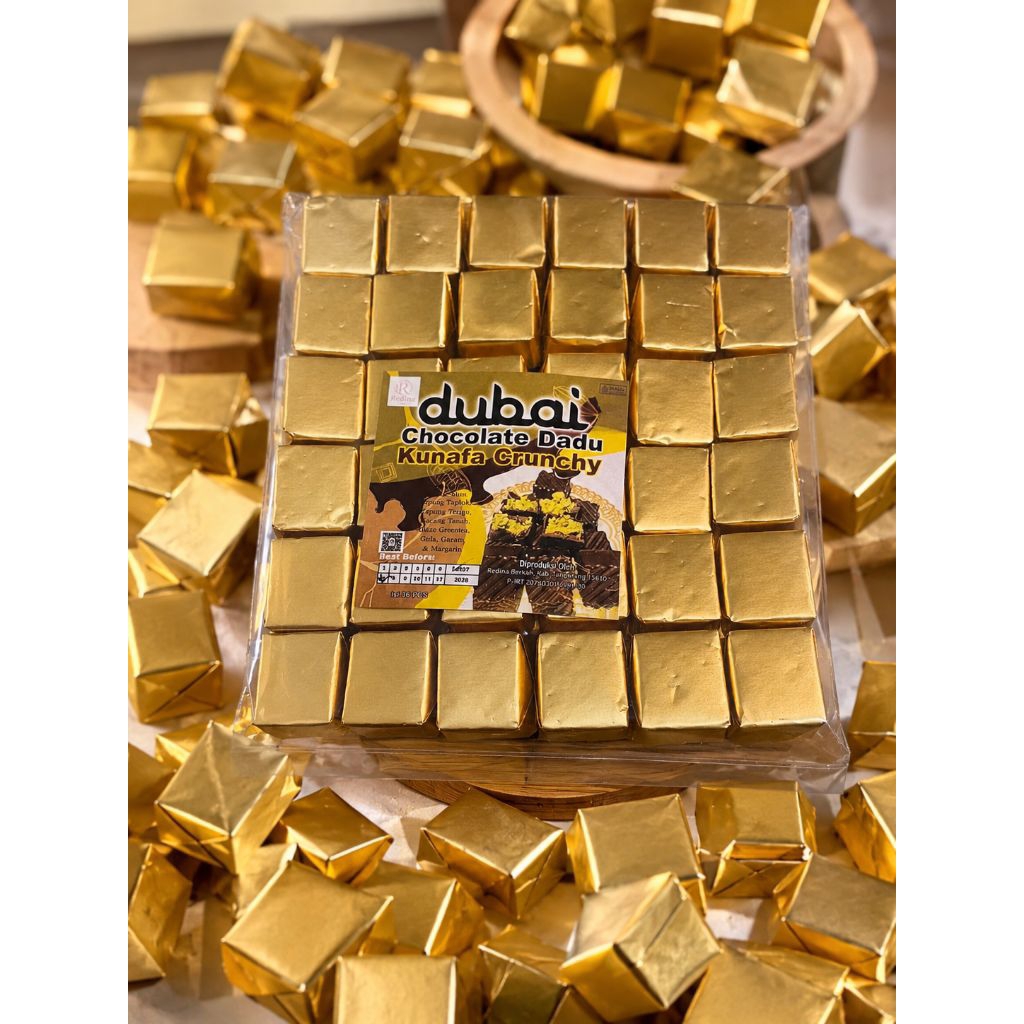 Paket usaha Dubai Chocolate Dadu/isi 36 pcs?/untuk di jual 2000 an/ jajanan kesukaan anak-anak jaman
