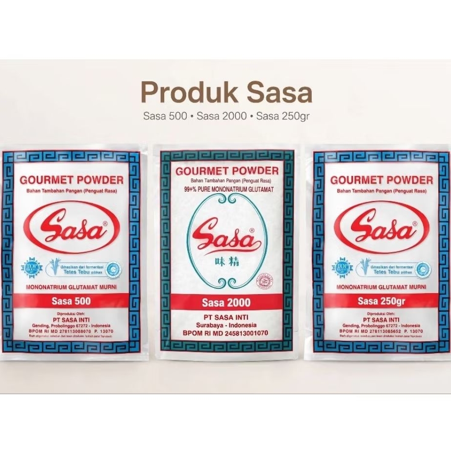 Micin SASA berbagai varian, Sasa 2000an - Sasa 500an - dan Sasa Ukuran 250gr