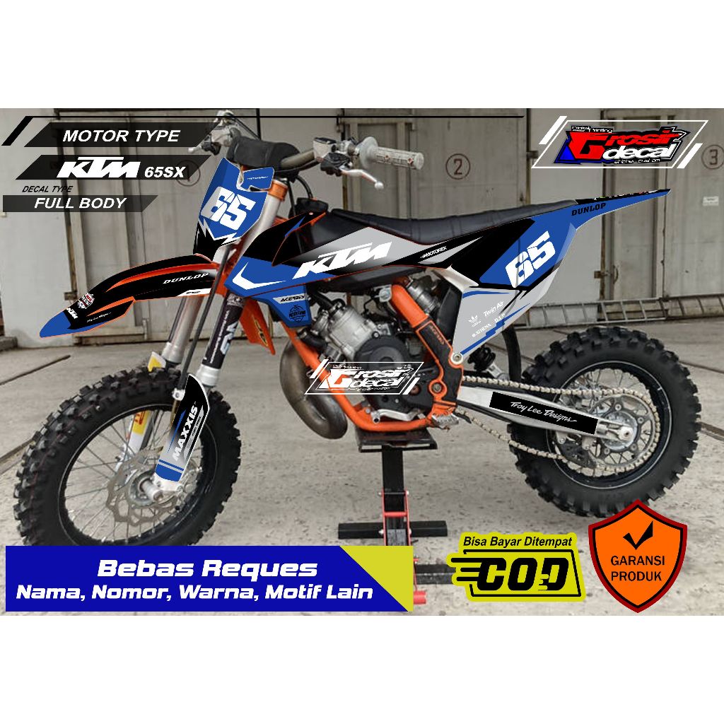 Striping Stiker Trail Mini KTM 65cc Full Body Bebas Reques