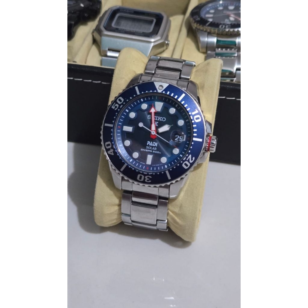 Jam tangan pria seiko prospex PADI solar diver