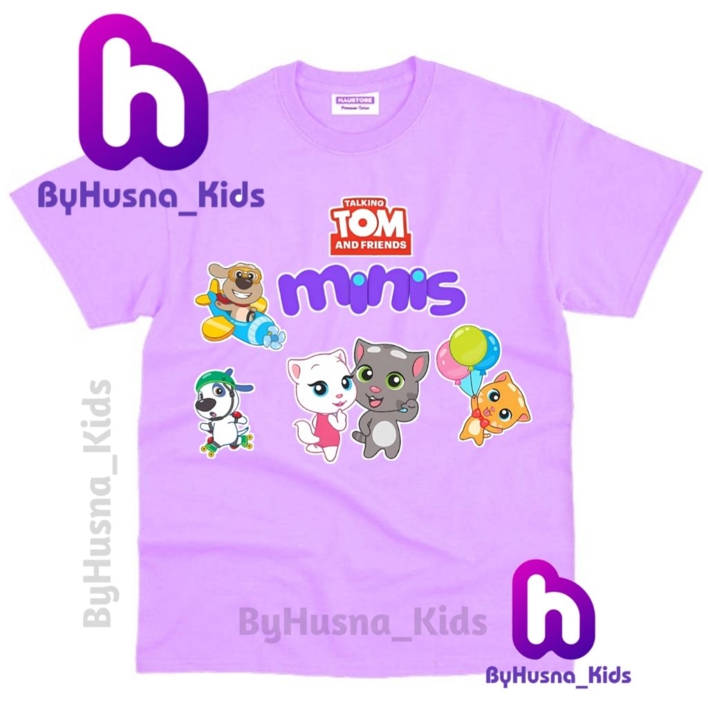 BAJU ANAK KAOS ANAK TALKING TOM MINIS TOM HEROES TALKING TOM AND FRIENDS ATASAN ANAK BAHAN PREMIUM