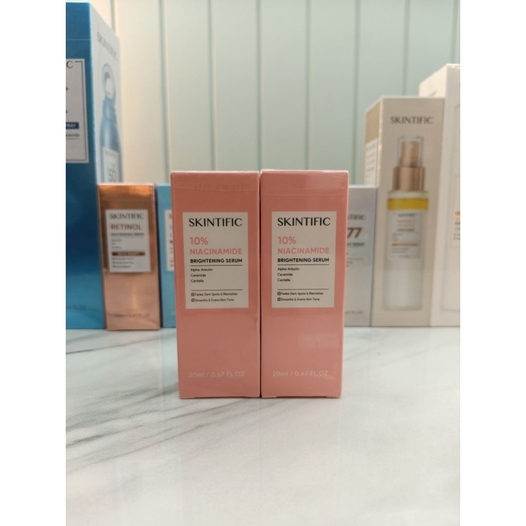 SKINTIFIC 10% Niacinamide Brightening Serum | Serum Pencerah Wajah & Flek Hitam