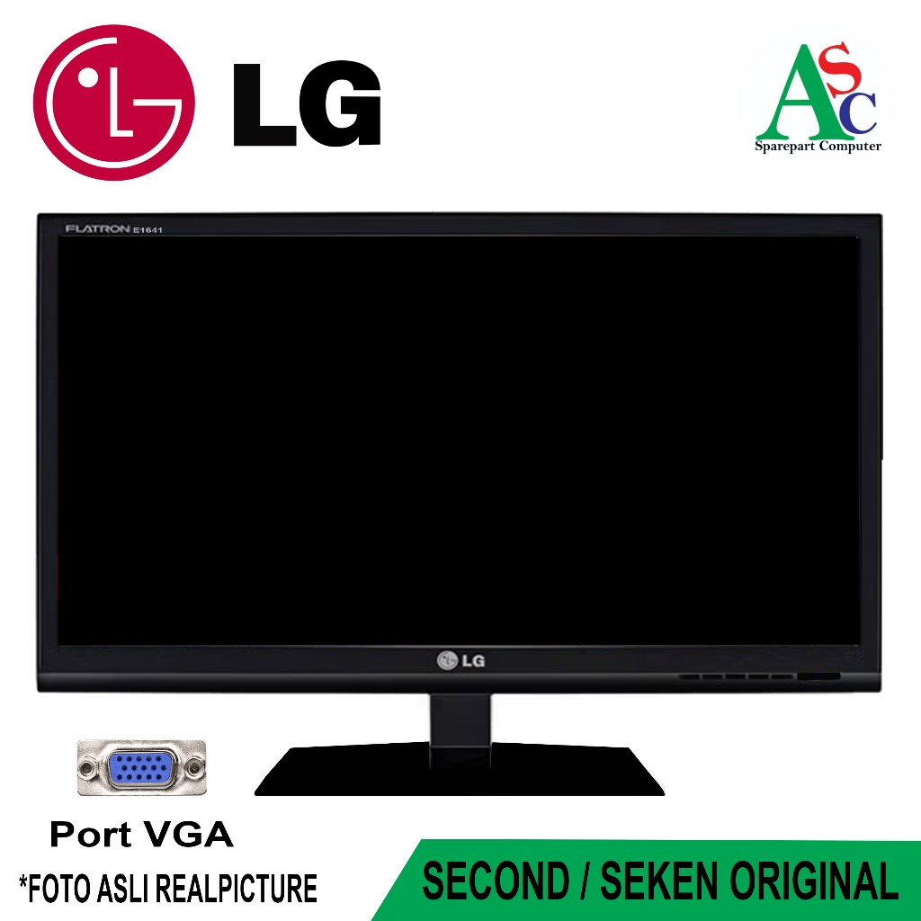 Monitor 16 inch LG Wide Monitor Komputer