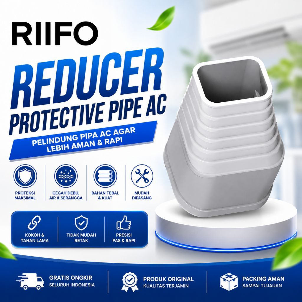 Reducer Pelindung Pipa AC RIFO / Reducer Penutup Ujung Ducting Pipa AC