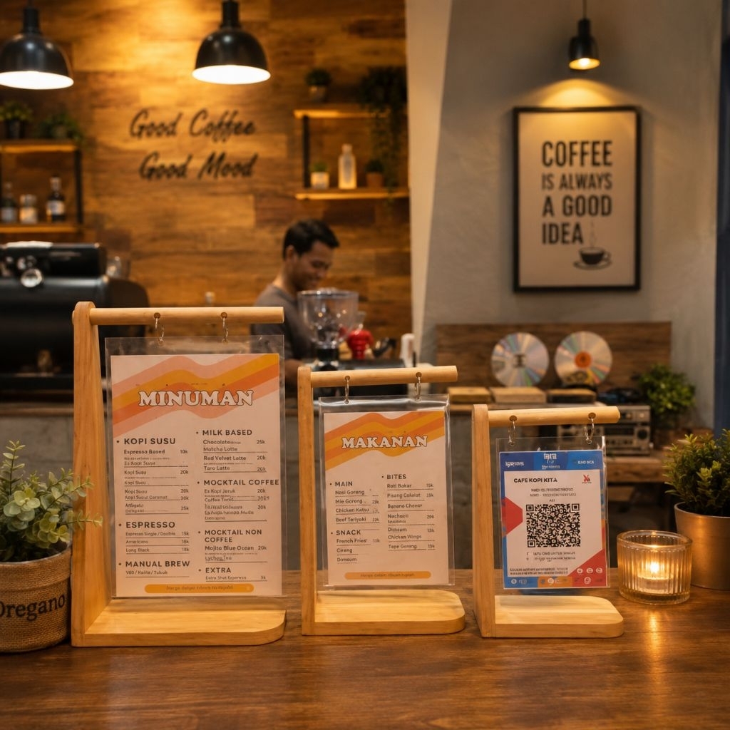 STAND MENU MAKANAN | STAND KALENDER | STAND MENU RESTO