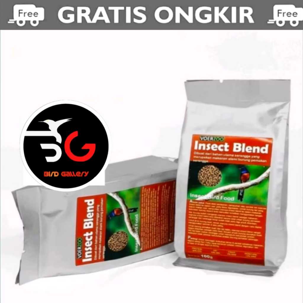 VOER INSECT BLEND PAKAN BURUNG MURAI VOER ZOO INSECT BLEND 100 gr