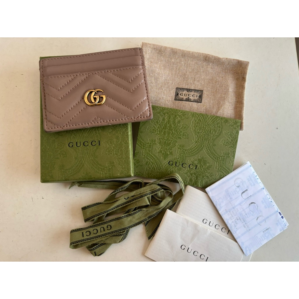 preloved Gucci GG Marmont Cardholder Authentic Card Case Dompet Kartu