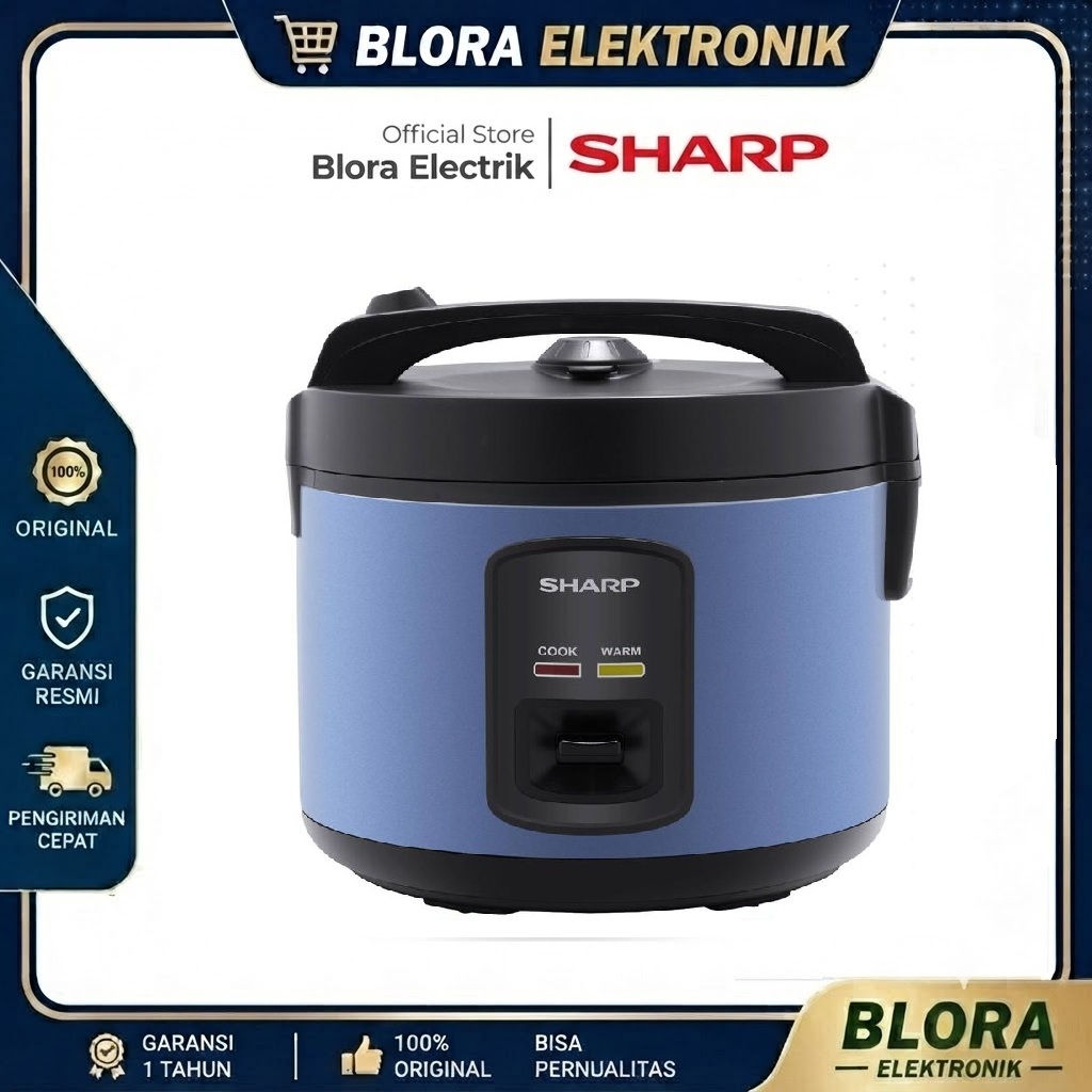 Magicom SHARP KS-G18MH BL Rice Coocer 1,8 Liter 3in1 Original Bergaransi