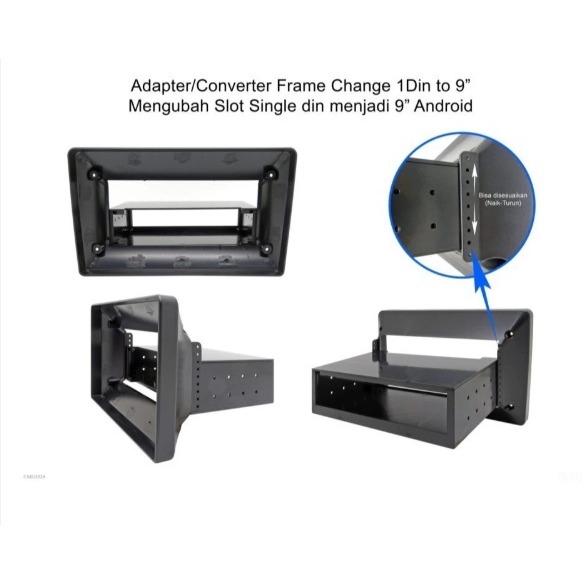 Frame Converter Adapter Head Unit Android Change Single Din to 9"