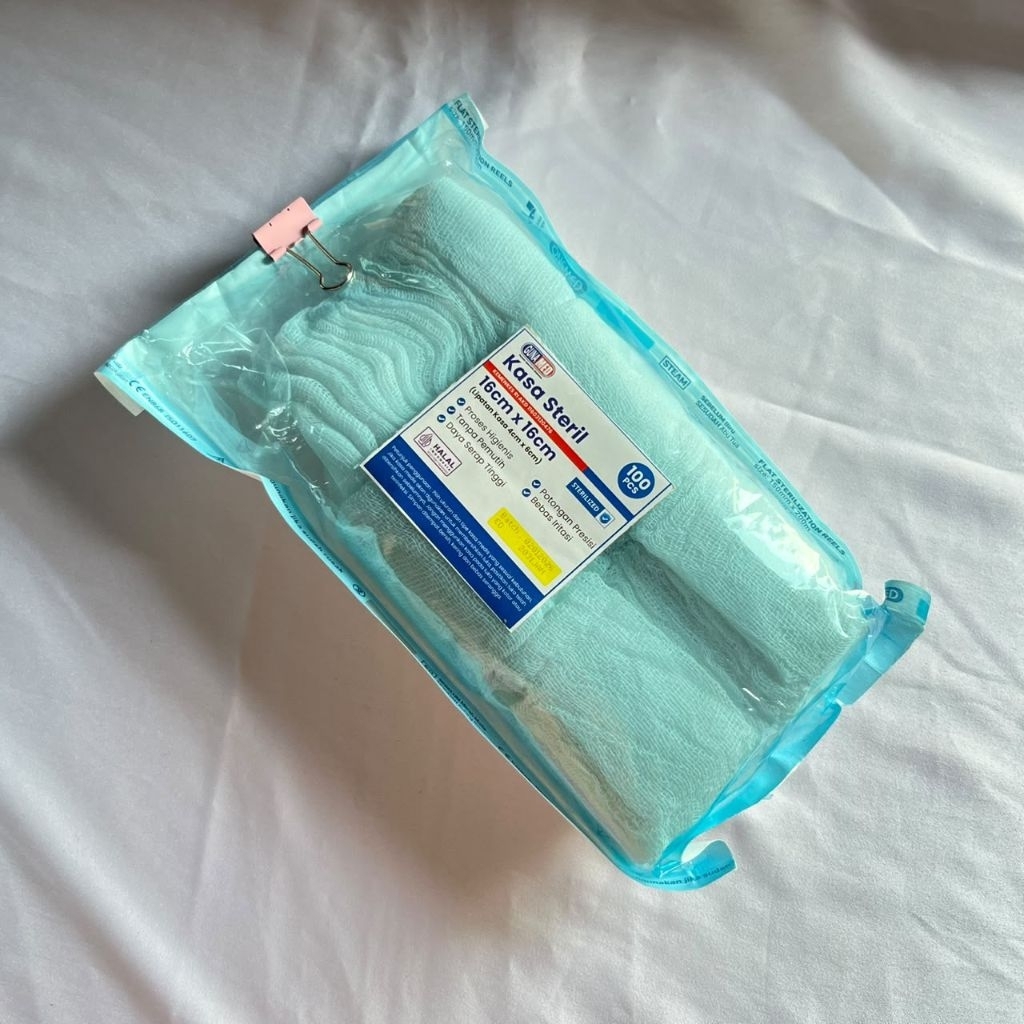 [Baca Deskripsi] Preloved Kasa Steril Gunamed 16 cm × 16 cm isi 100 pcs Kasa Lipat