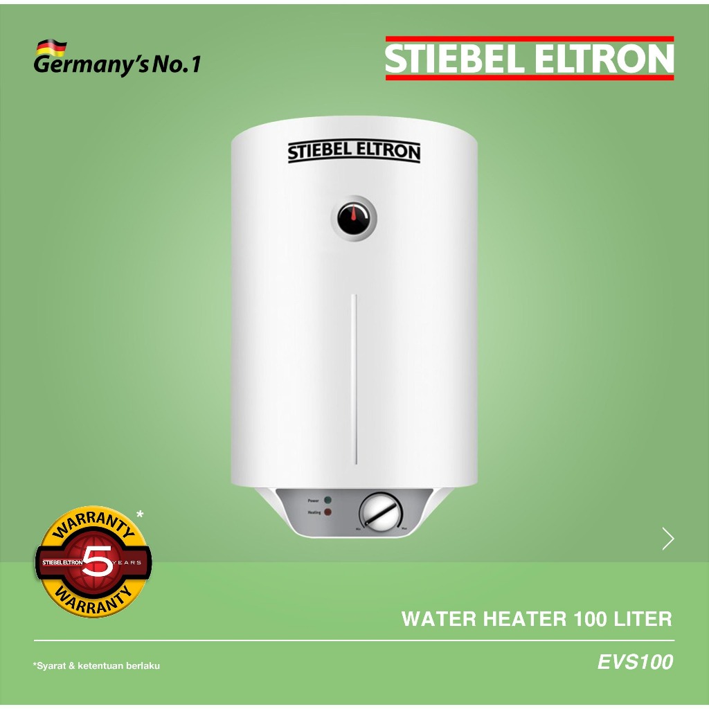 STIEBEL ELTRON Pemanas Air Vertikal Water Heater 100 Liter - EVS-100
