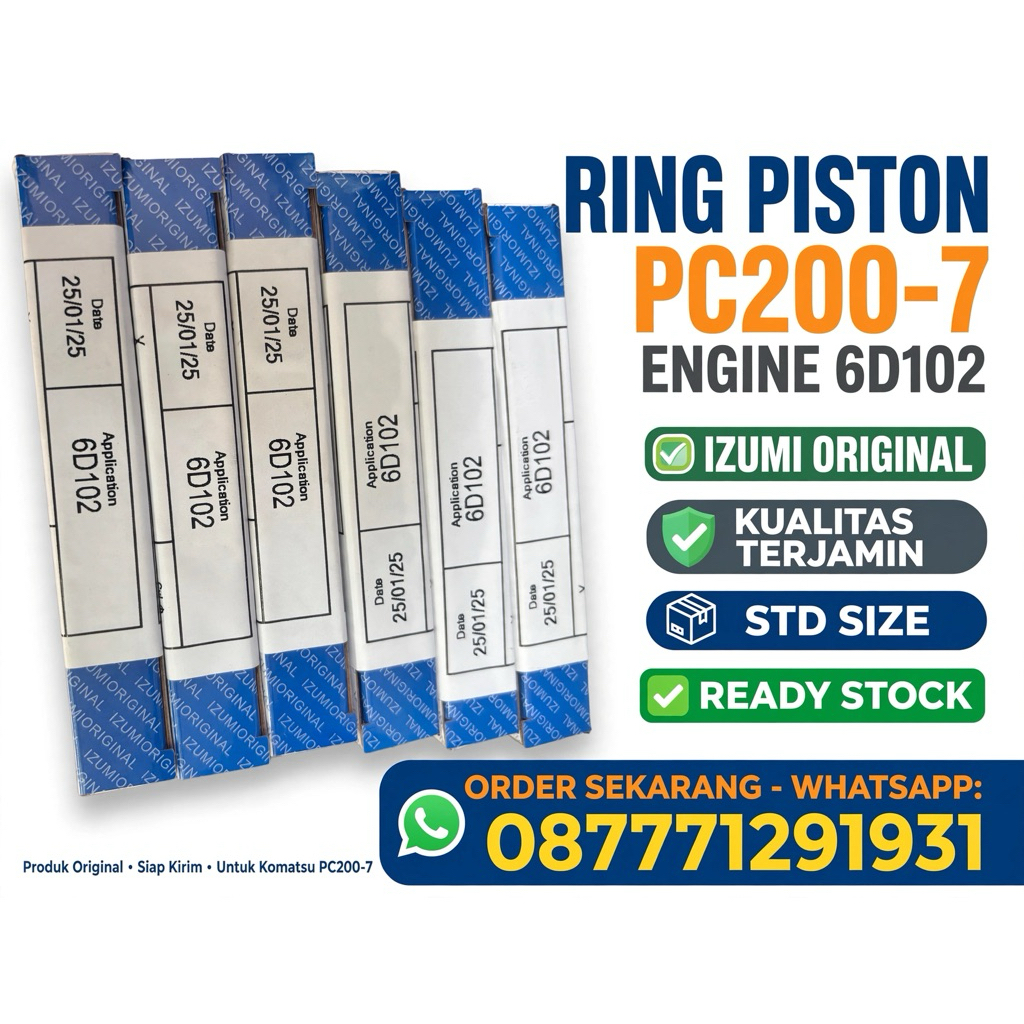 Ring piston pc200-7 izumi