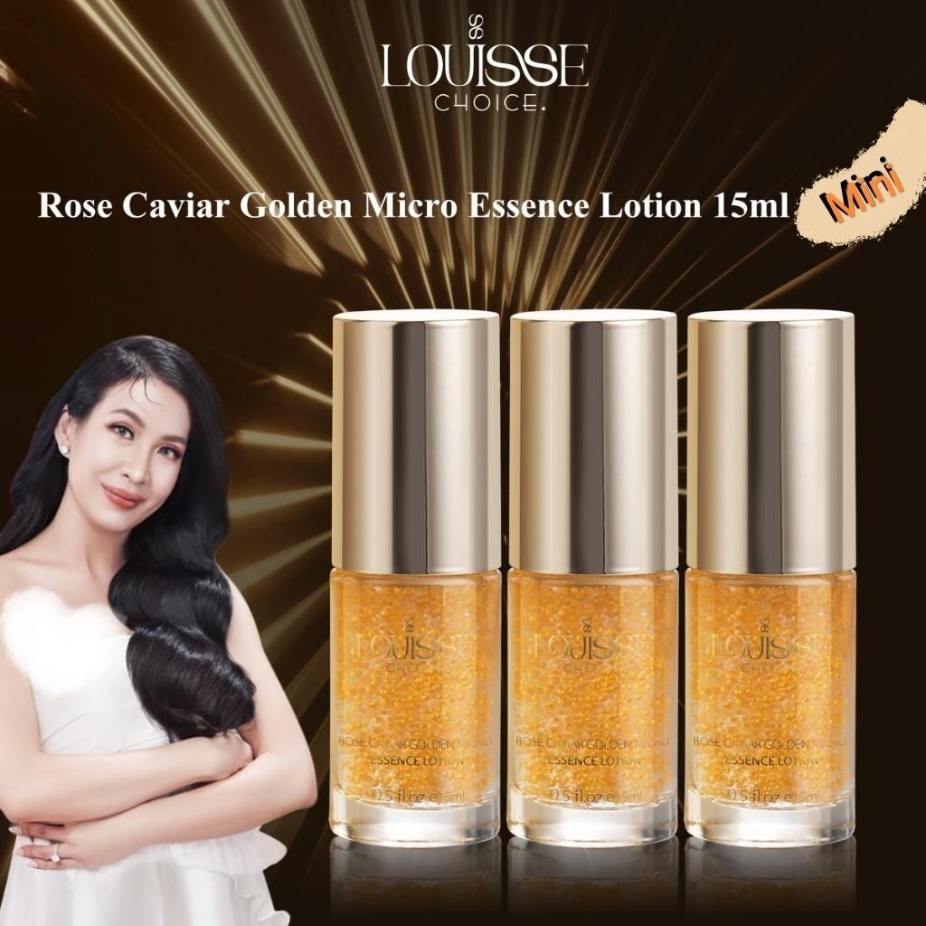 [100% BARU] Louisse Choice Rose Caviar Golden Micro Essence Serum 15ml Original BPOM - Serum Booster