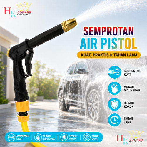 HK Semprotan Pistol Air Bertekanan Tinggi Multifungsi  untuk Cuci Mobil Motor & Taman