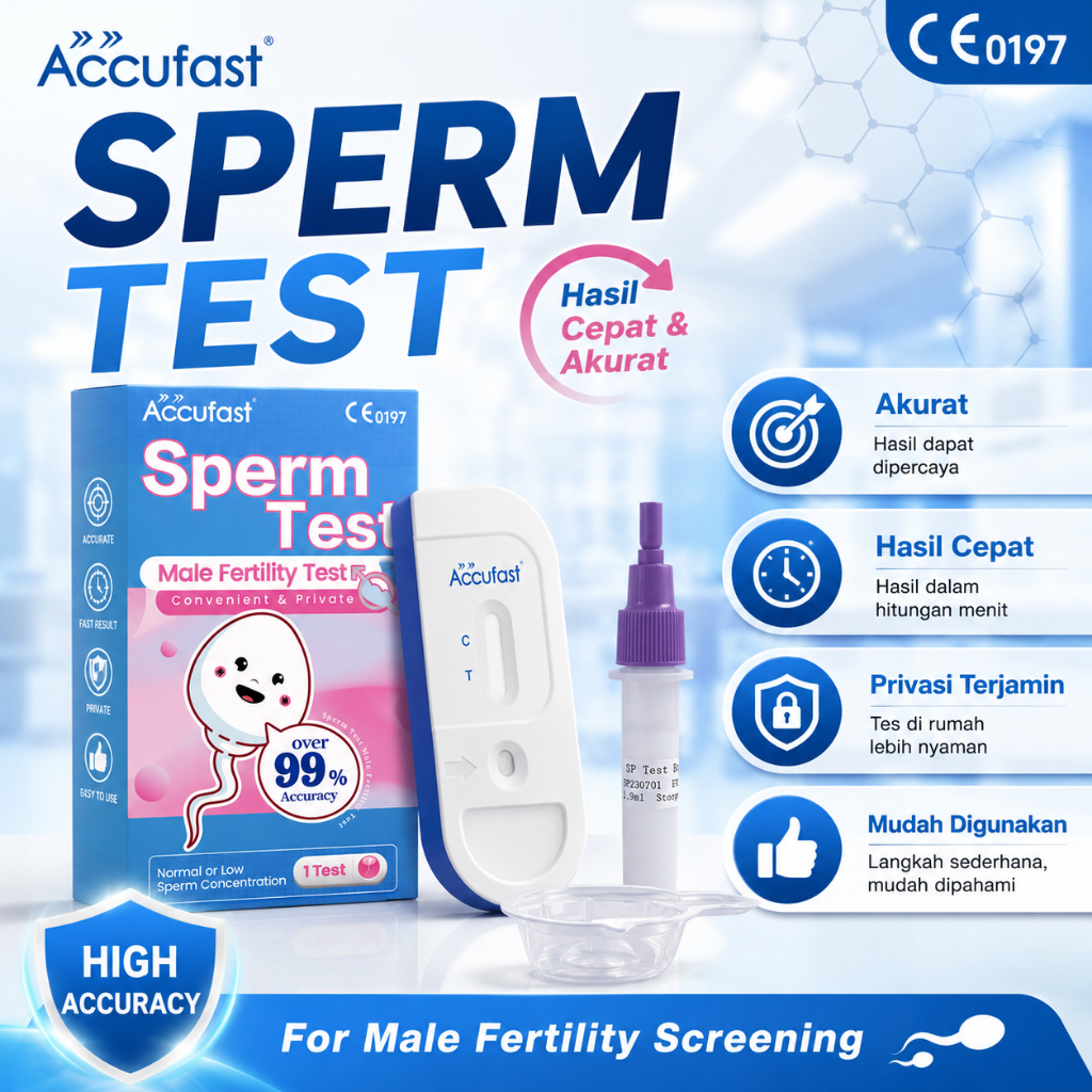 ACCUFAST Deteksi Sperma Alat Tes Kesuburan Pria Deteksi Sperma di Rumah dengan Hasil Cepat