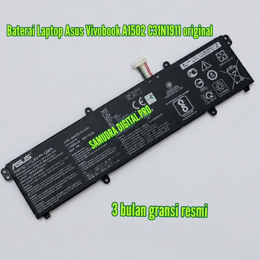 Baterai Laptop Asus Vivobook A1502 A1502Z C31N1911 original