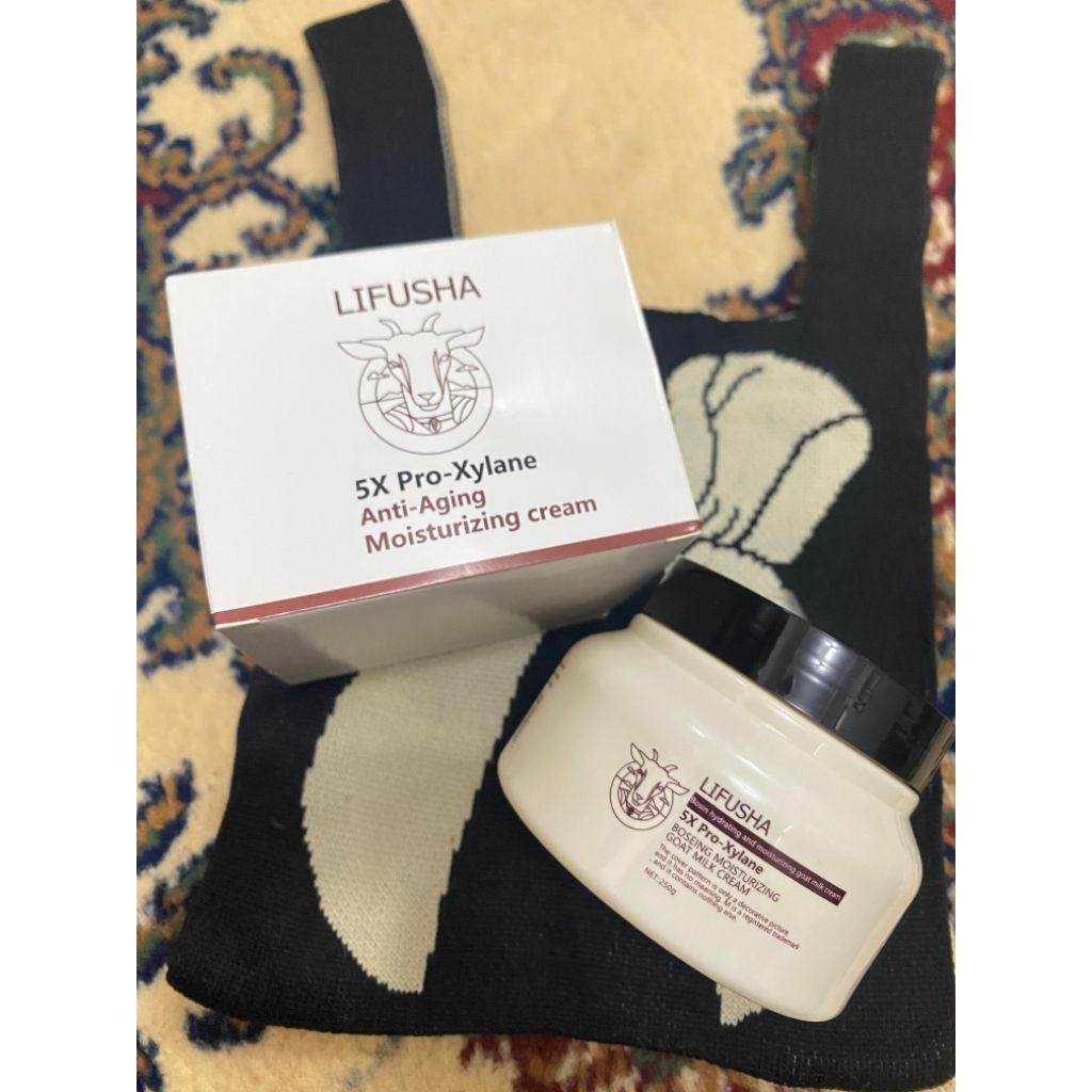 LIFUSHA Boseing Moisturizer Cream Goat Milk Cream Anti-Aging Pelembab Wajah 250 g