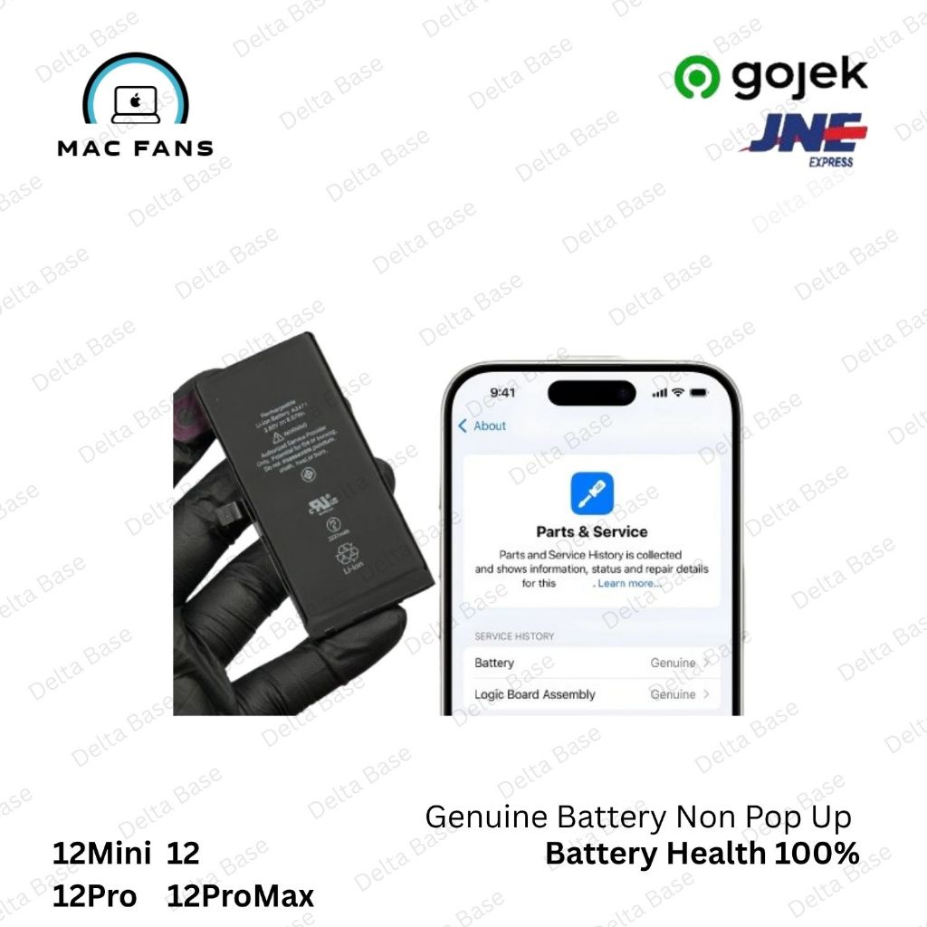 Battery Baterai Original Iphone 12 Mini 12 Pro 12 Pro Max Non Popup Shows Used