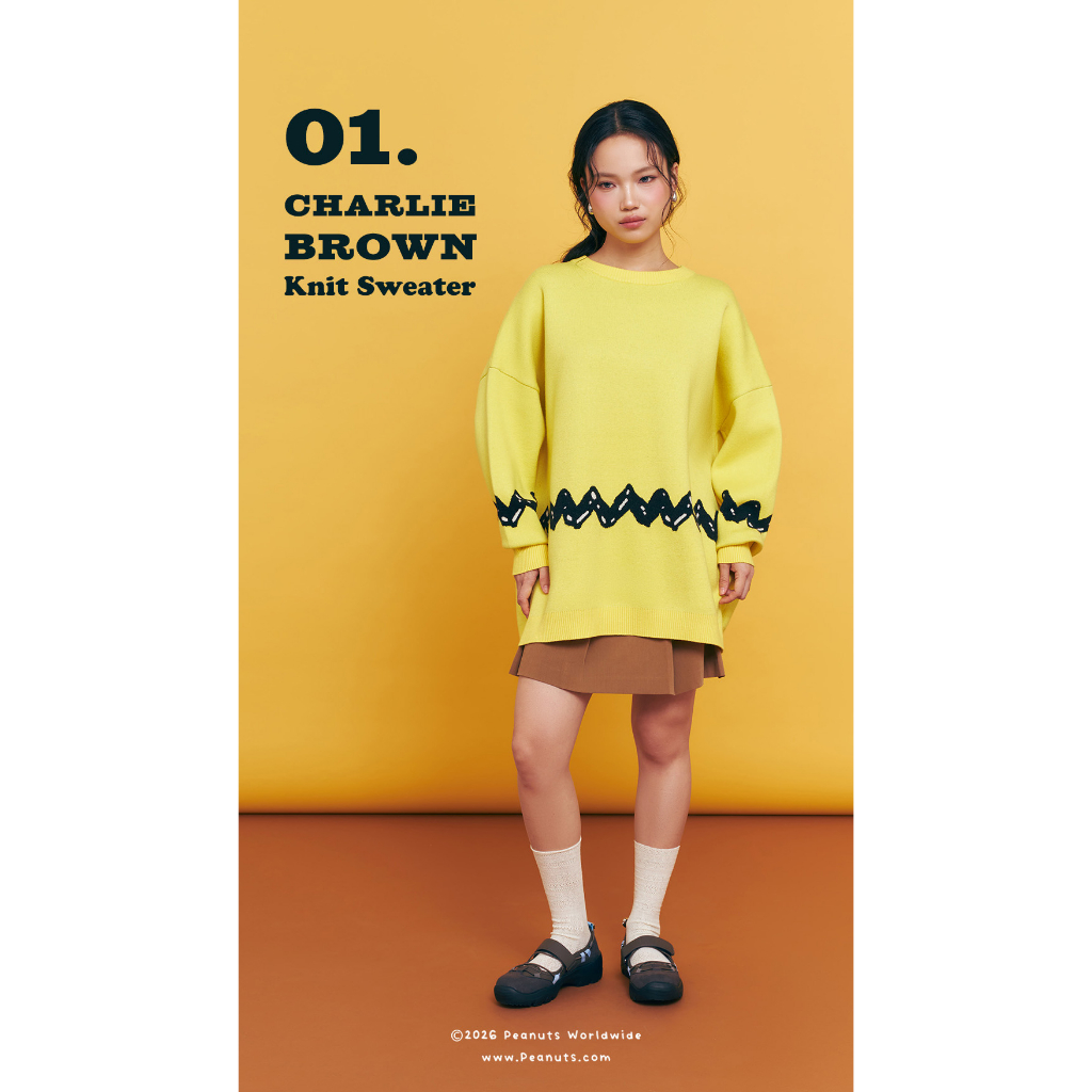 BEBEPLUM x PEANUTS™ - Charlie Brown Knit Sweater