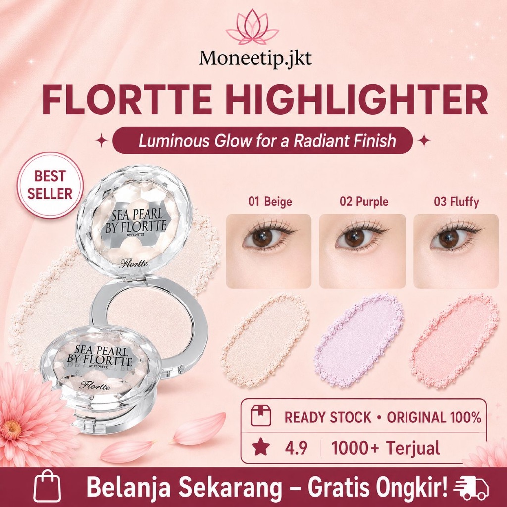 Flortte Esther Bunny Single Colour Highlighter Flortte Highlighter Powder Flortte Esther Bunny