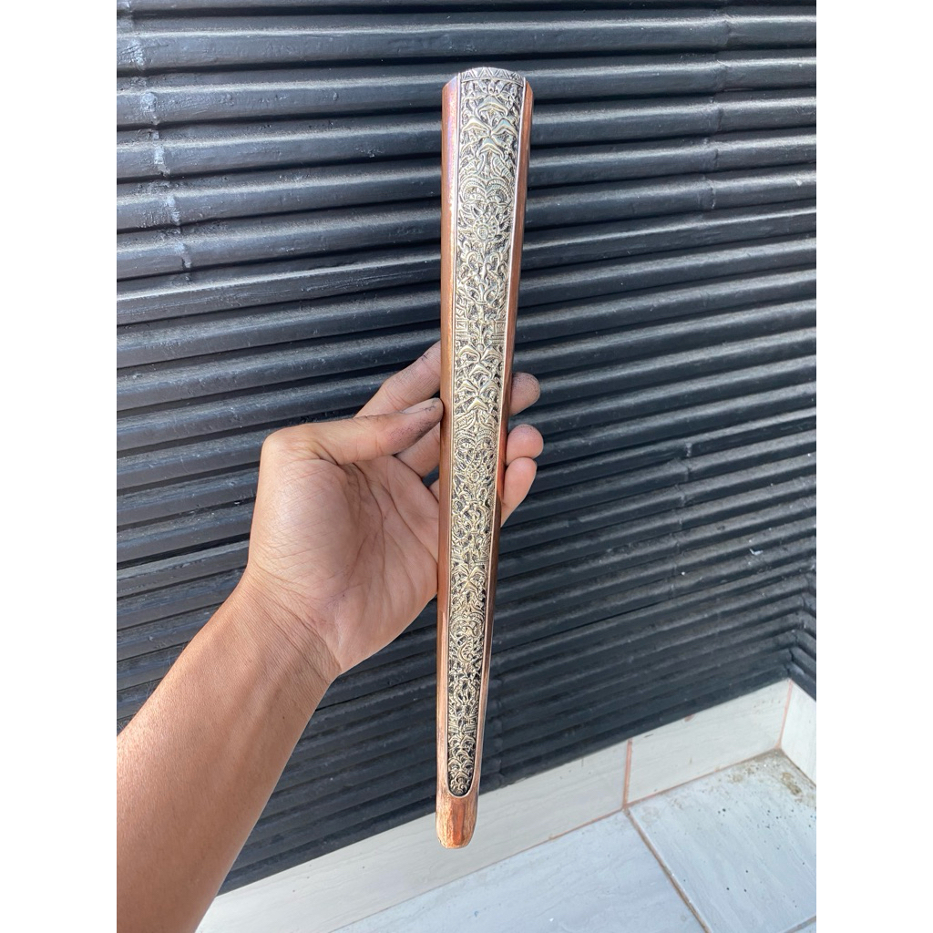 pendok jogja tebal 04mm lapis perak babon tembaga