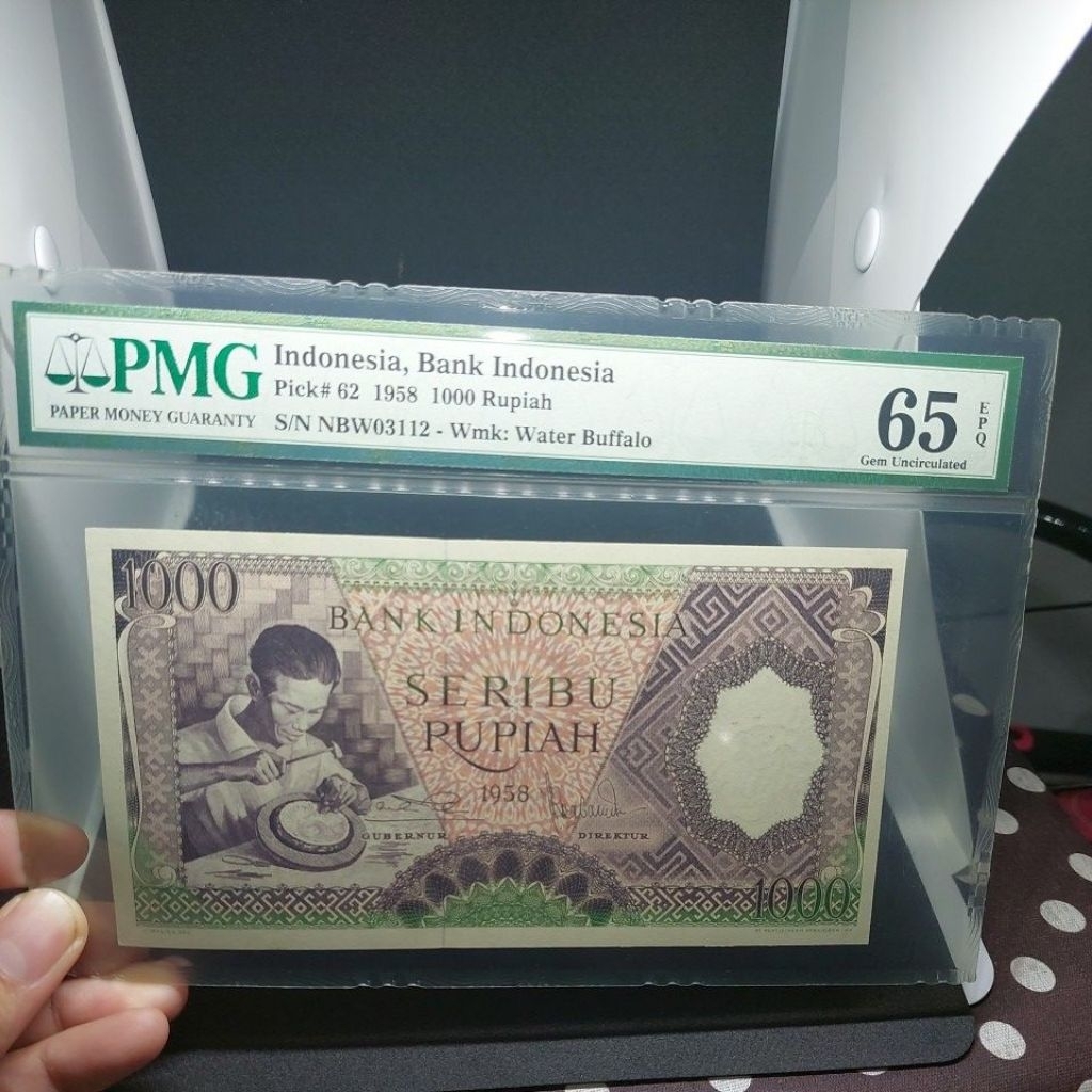 Numismatik UKI Rp 1000 Pekerja PMG EPQ