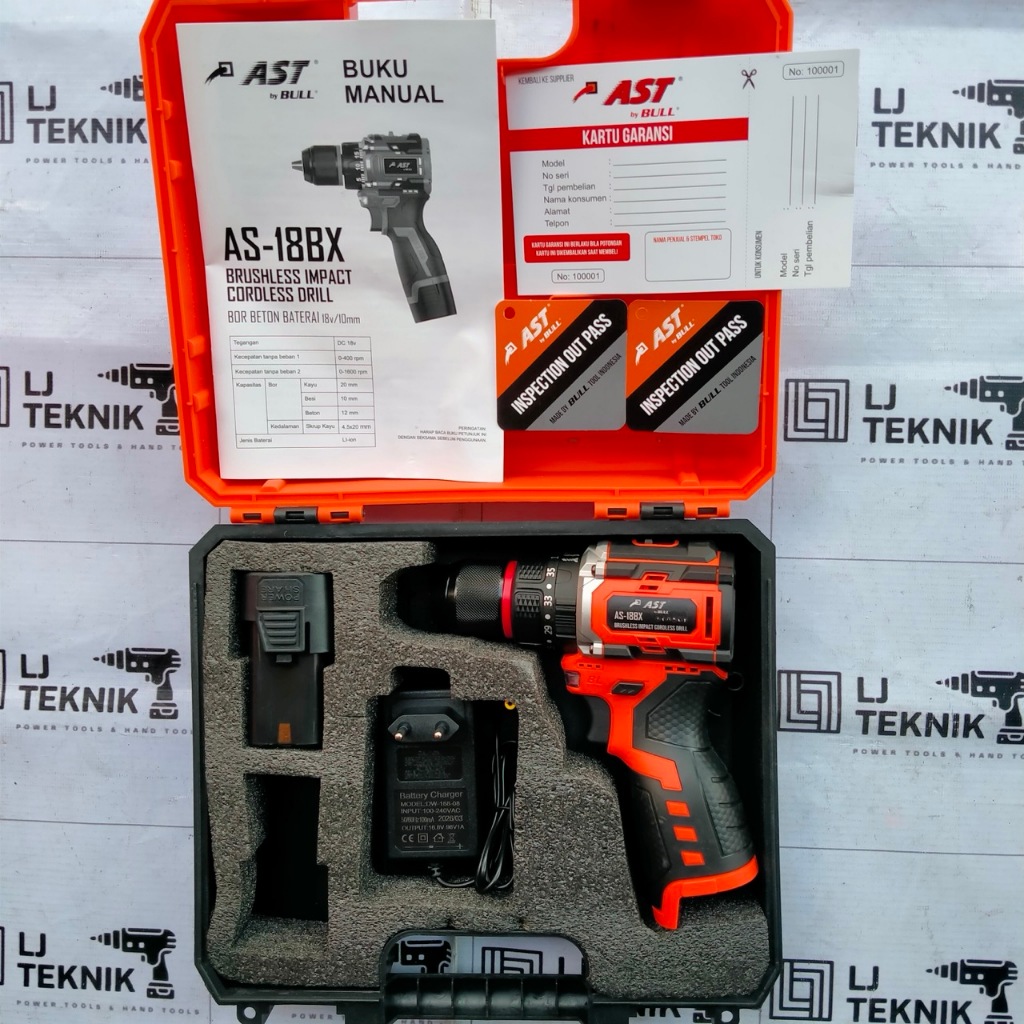AST BOR BATERAI 10MM CORDLESS IMPACT DRILL 10 MM 18V AS18BX AS 18 BX
