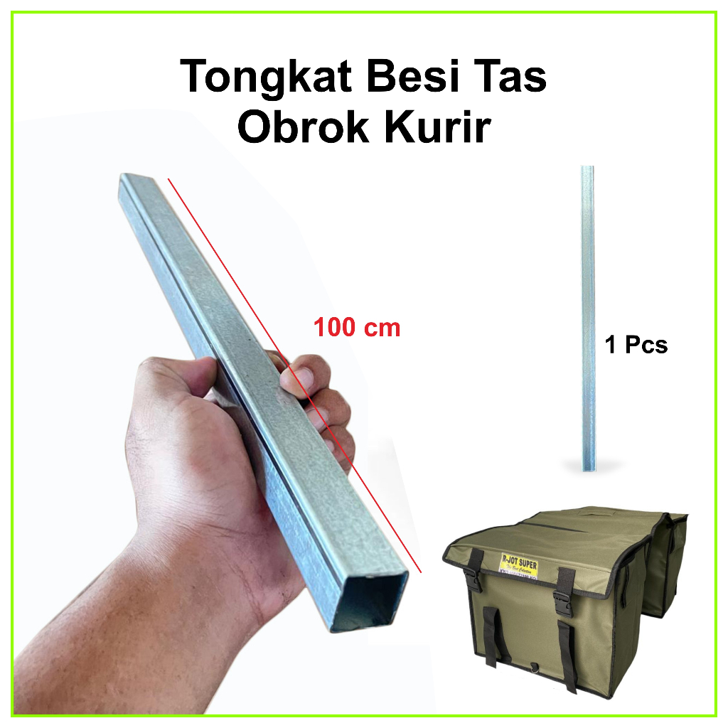 Tongkat Besi Tas Obrok Motor