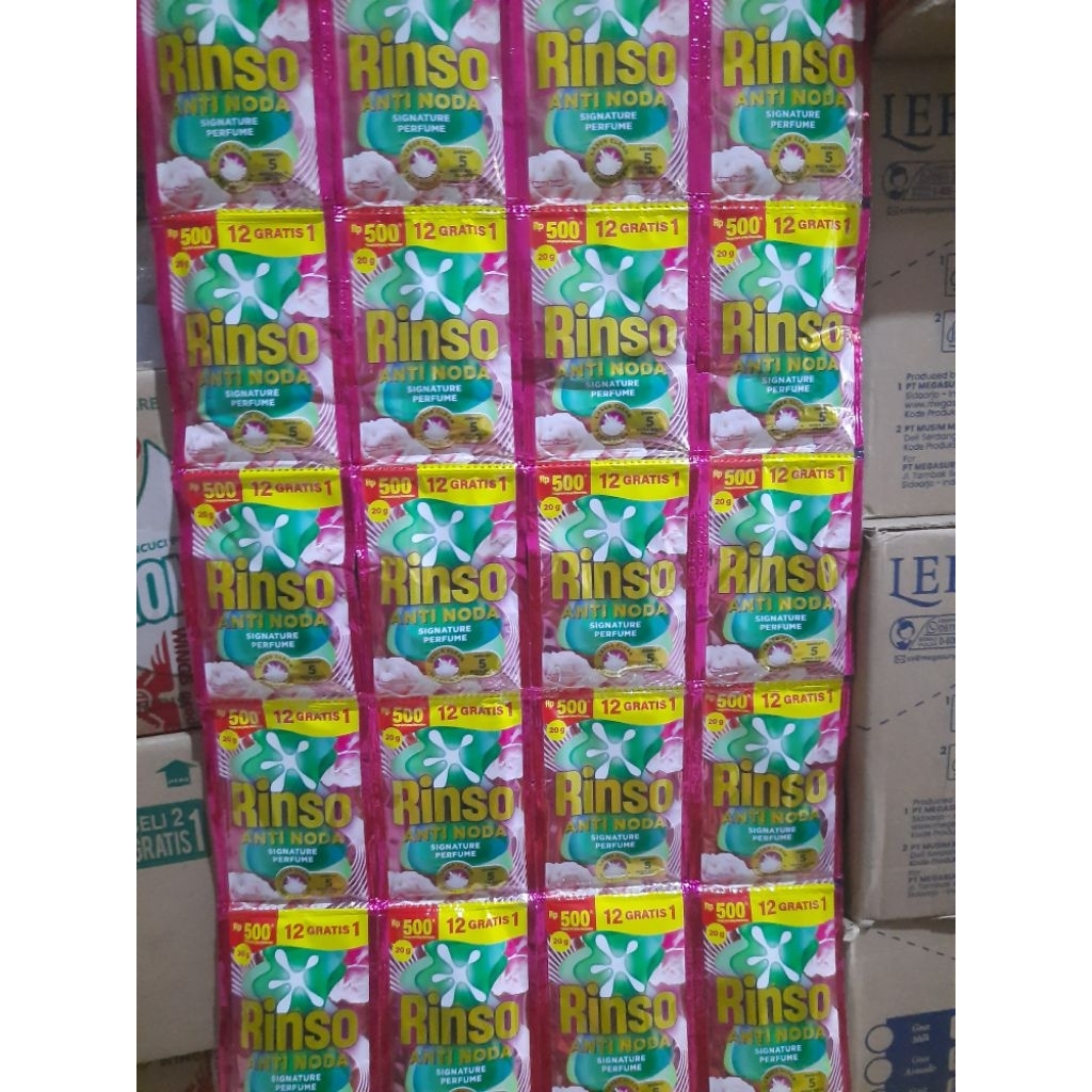 Rinso Cair Sachet 20 ml  ( Rinso 500 an )