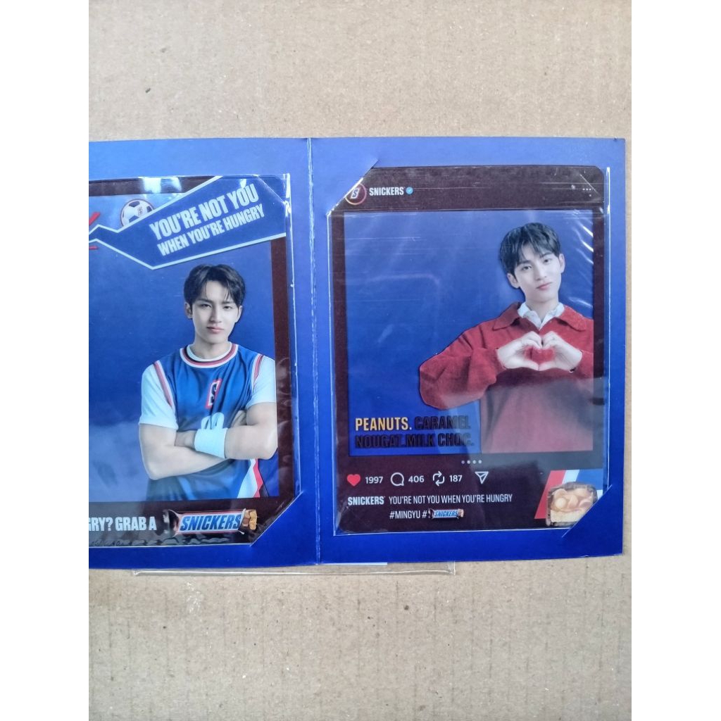 Mingyu Seventeen Clear File Photocard Sneakers Ori New Seventeen Mingyu