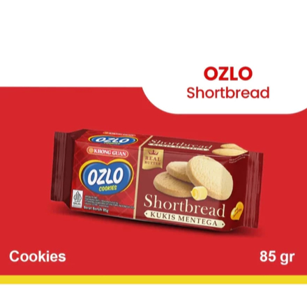 Khong Guan Ozlo Butter Cookies Shortbread 85g - Biskuit Kukis Mentega Renyah Premium