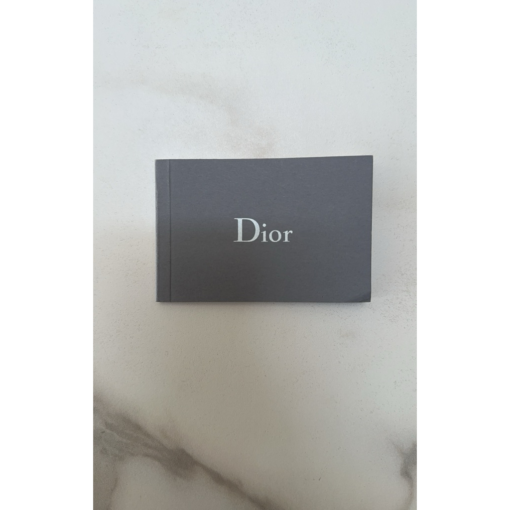 Dior booklet care card