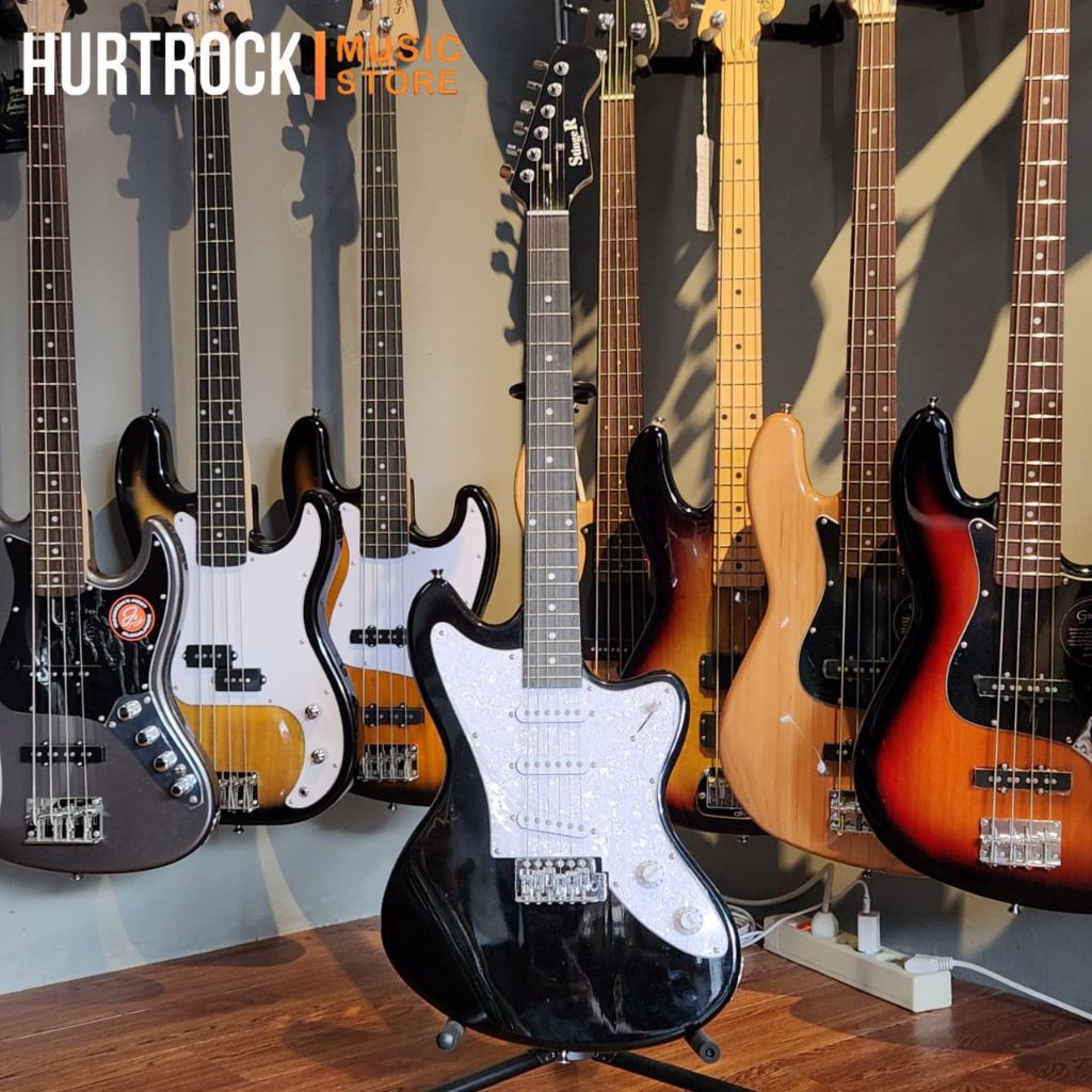 STINGER SJA 10 MIT BLACK  GITAR STINGER JAGUAR