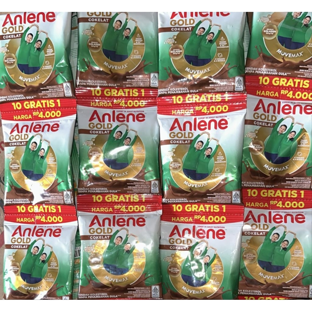 Susu bubuk kalsium anlene gold rasa coklat