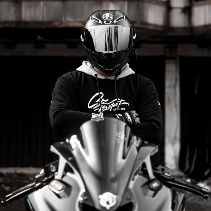 Hoodie SR-PROJECT Speed Enthusiast Japan Art White