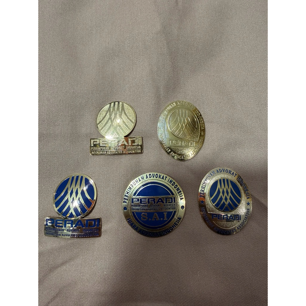 Pin Peradi Logam - Pin dada PERADI Premium - PIN PERADI EXCLUSIVE