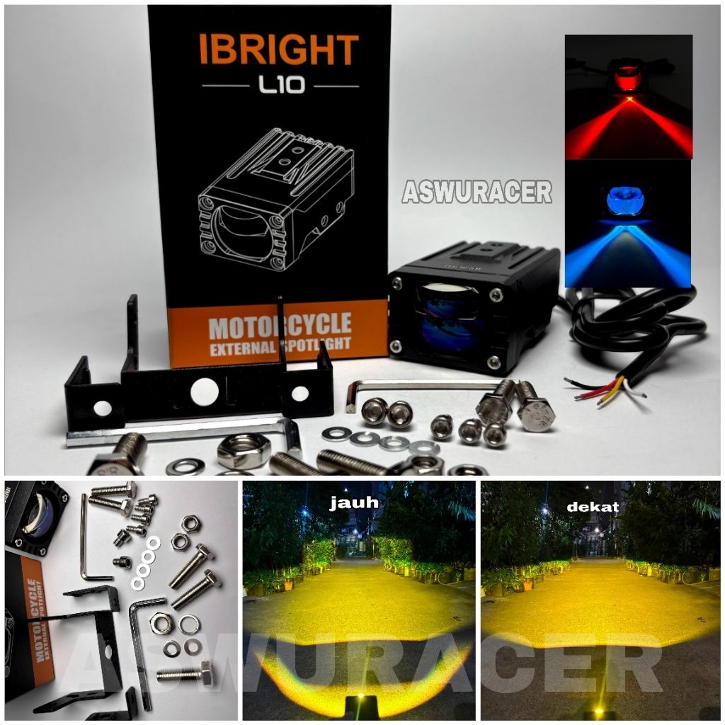 IBRIGHT L10 -Lampu Tembak Biled Waterproof